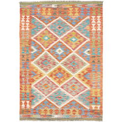 Kilim 101x147 Cm Kilim Afghanistan, Hand-carded Wool (warp:
