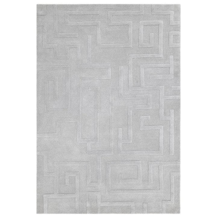Tappeto Maze geometrico grigio chiaro 120x170 cm