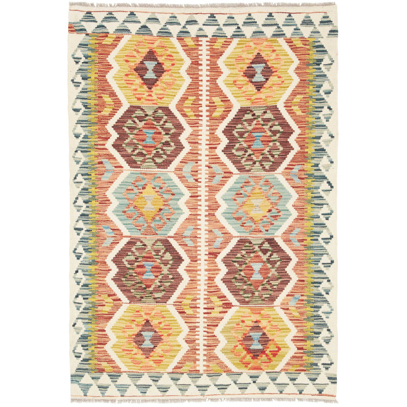 Kilim 98x143 Cm Kilim, Afghanistan, Hand-carded Wool (warp: