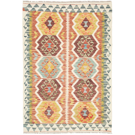 Kilim 98x143 Cm Kilim, Afghanistan, Hand-carded Wool (warp: