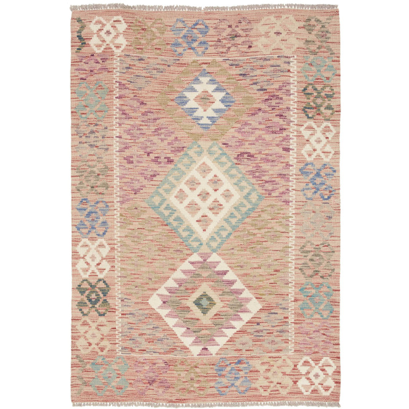 Kilim 98x142 Cm Kilim, Afghanistan, Hand-carded Wool (warp: