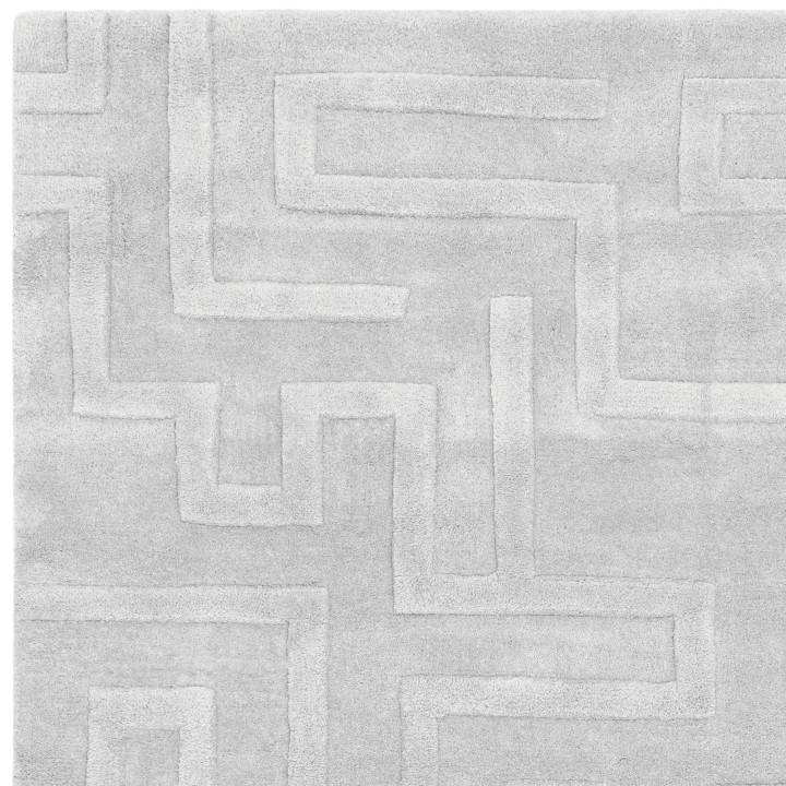 Rug Maze geometric light grey 120x170 cm