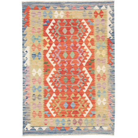 Kilim 103x147 Cm Kilim, Afghanistan, Hand-carded Wool (warp: