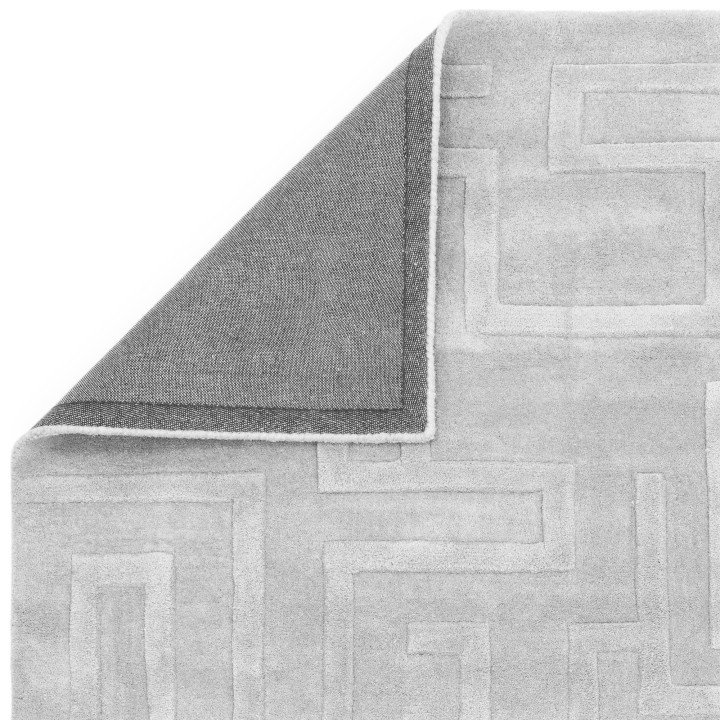 Tappeto Maze geometrico grigio chiaro 120x170 cm
