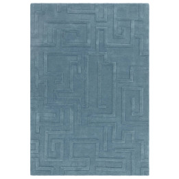 Tappeto Maze geometrico blu 120x170 cm