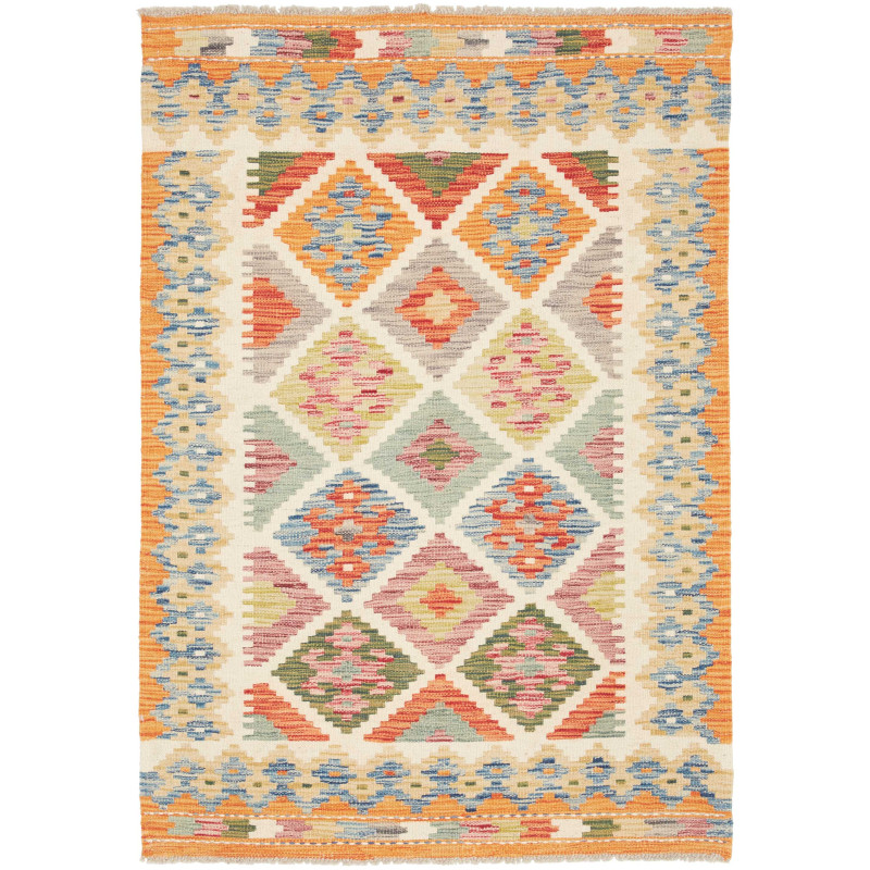 Kilim 100x141 Cm Kilim, Afghanistan, Hand-carded Wool (warp: