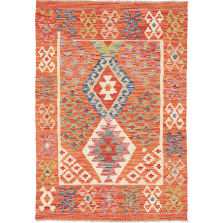 Kilim 104x149 Cm Kilim Afghanistan Hand-carded Wool, Cotton