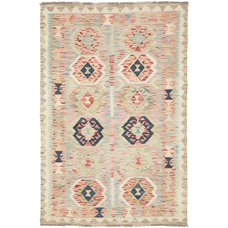 Kilim 101x150 Cm Kilim Afghanistan, Hand-carded Wool (warp: