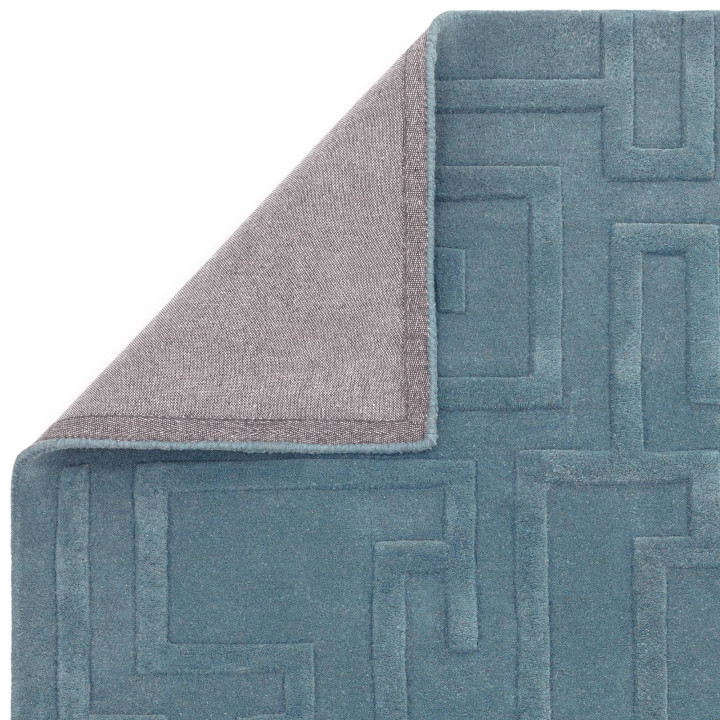 Tappeto Maze geometrico blu 120x170 cm