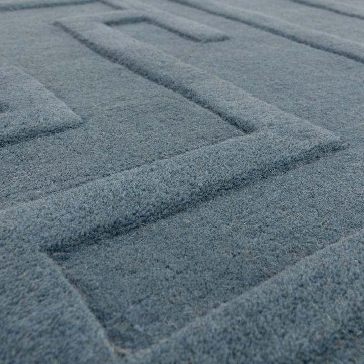 Tappeto Maze geometrico blu 120x170 cm