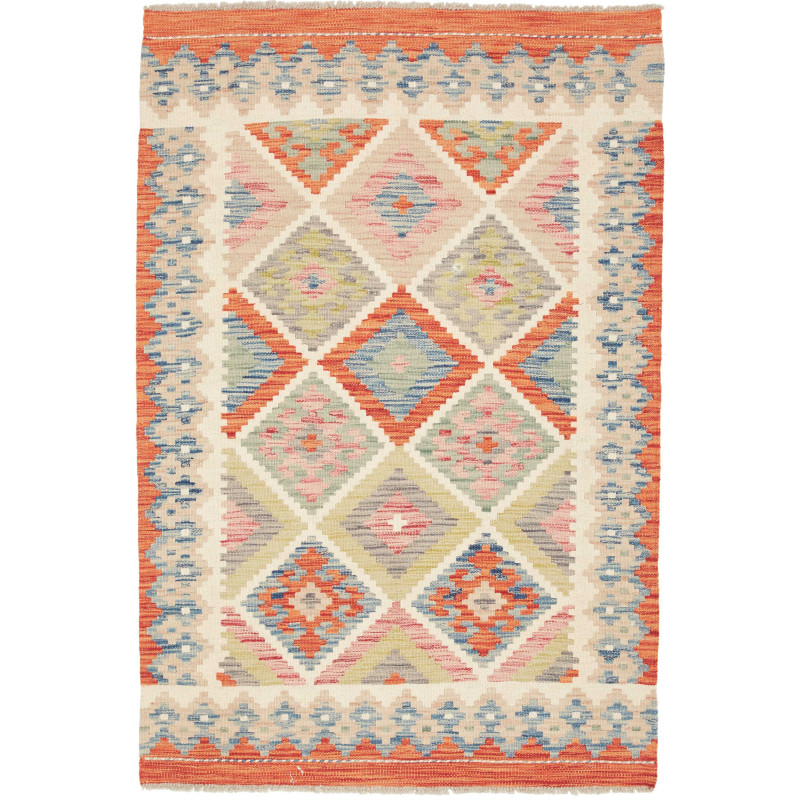 Kilim 100x149 Cm Kilim Afghanistan, Hand-carded Wool, Warp: