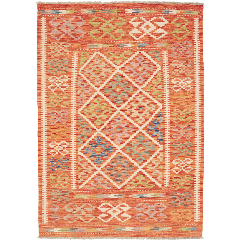 Kilim 108x150 Cm Kilim Afghanistan, Hand-carded Wool,
