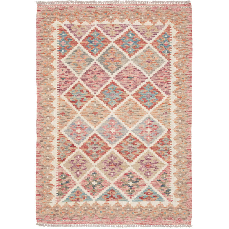 Kilim 105x150 Cm Kilim, Afghanistan, Hand-carded Wool (warp: