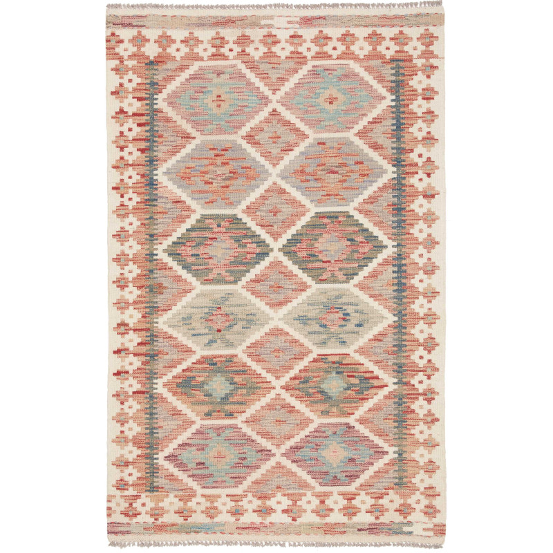 Kilim 95x151 Cm Kilim Afghanistan, Hand-carded Wool (cotton