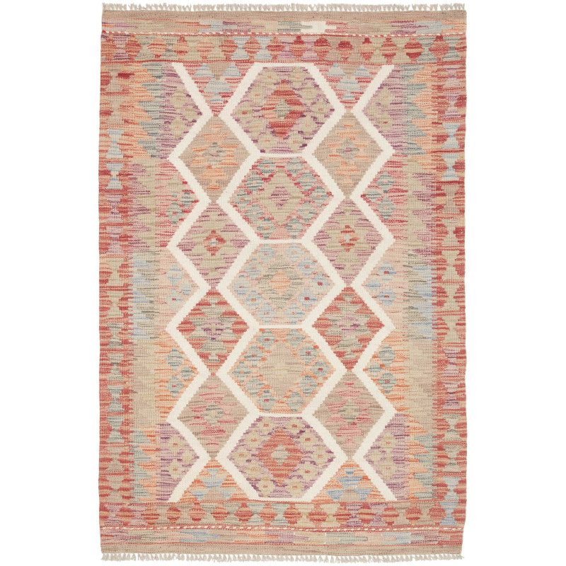 Kilim 98x147 Cm Kilim, Afghanistan, Hand-carded Wool (warp: