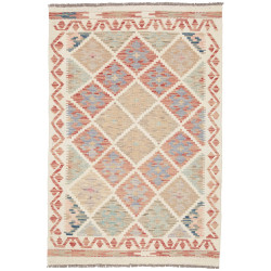 Kilim 99x145 Cm Afghan Kilim, Hand-carded Wool, Cotton