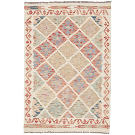 Kilim 99x145 Cm Afghan Kilim, Hand-carded Wool, Cotton