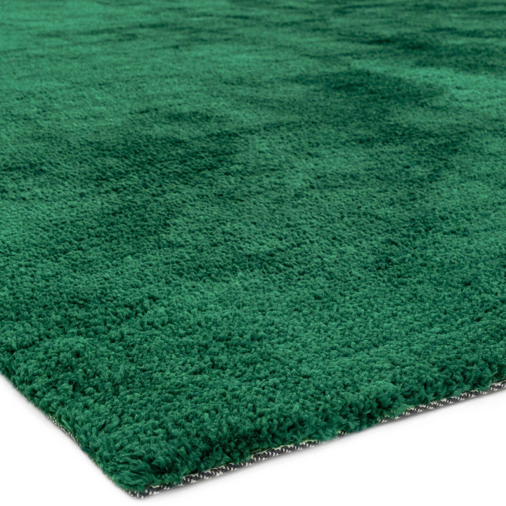 Rug Milo plain dark green olive green 160x230 cm