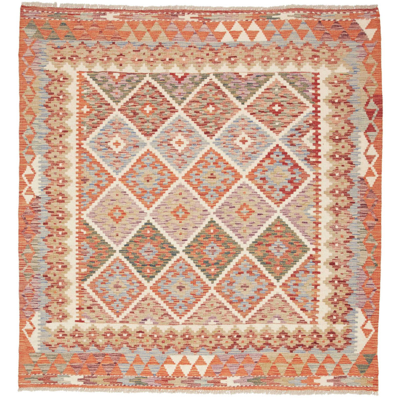 Kilim 153x160 Cm Kilim Afghanistan, Hand-carded Wool
