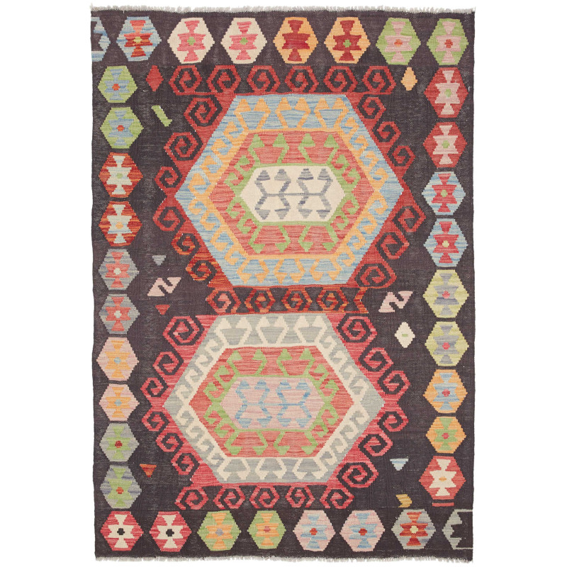 Kilim 121x179 Cm Kilim Afghanistan Hand-carded Wool (warp: