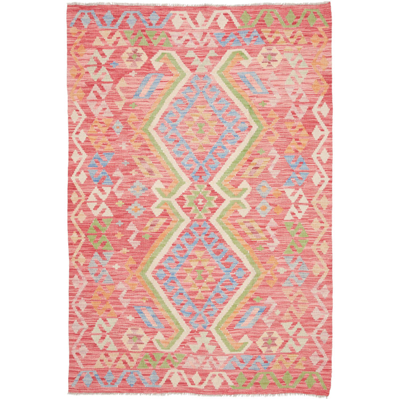 Kilim 126x187 Cm Kilim, Afghanistan, Hand-carded Wool
