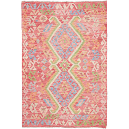 Kilim 126x187 Cm Kilim, Afghanistan, Hand-carded Wool