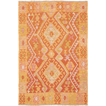 Kilim 126x188 Cm Kilim, Afghanistan, Hand-carded Wool (warp: