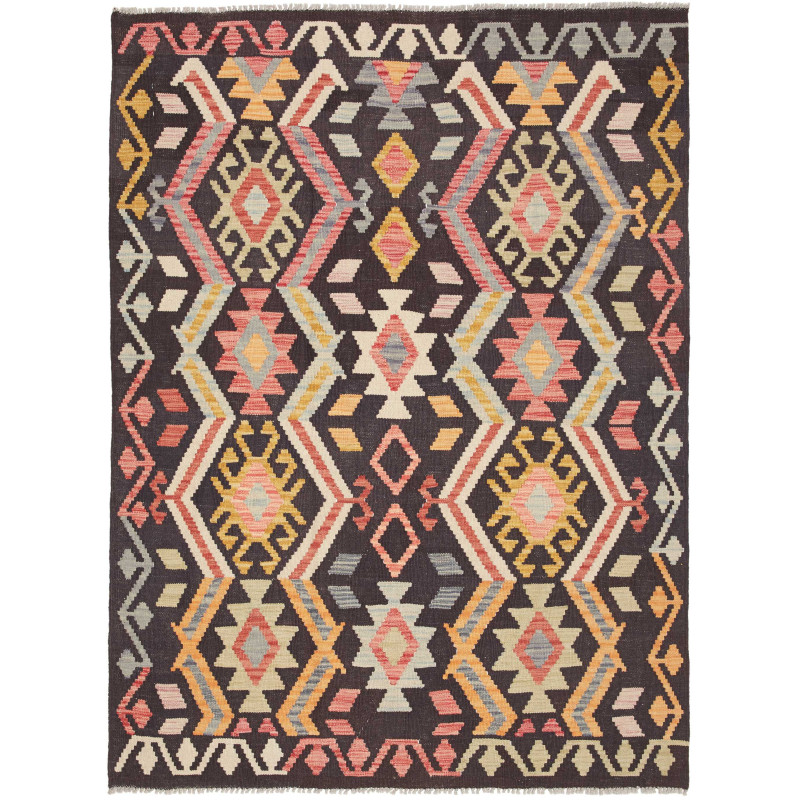 Kilim 129x175 Cm Kilim Afghanistan Hand-carded Wool (warp: