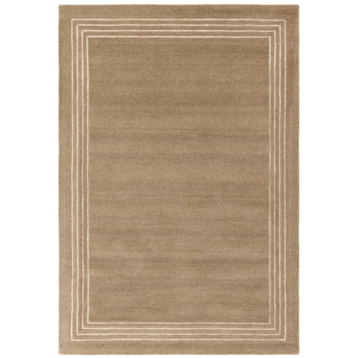 Rug Orlo geometric brown beige white 120x170 cm