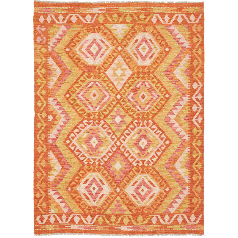 Kilim 129x177 Cm Kilim Afghanistan Hand-carded Wool