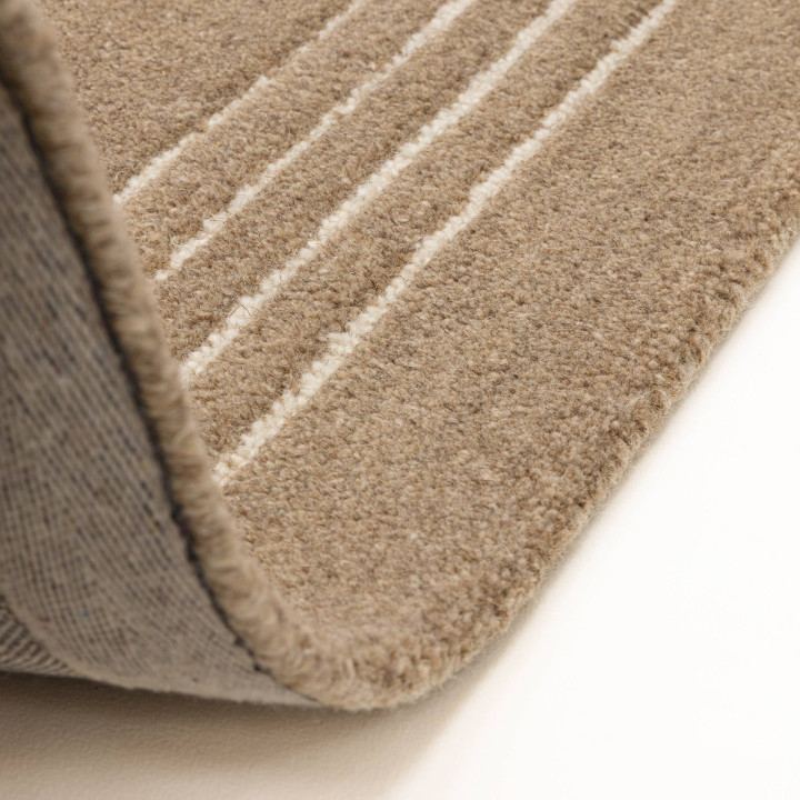 Rug Orlo geometric brown beige white 120x170 cm