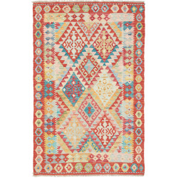 Kilim 99x155 Cm Kilim, Afghanistan, Hand-carded Wool (warp: