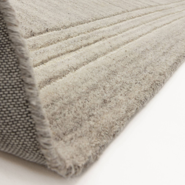 Rug Orlo geometric light grey beige white 120x17