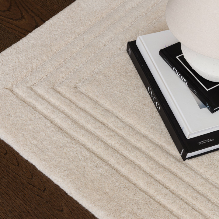 Rug Orlo geometric cream white 160x230 cm