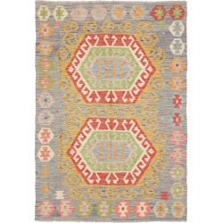 Kilim 126x185 Cm Kilim, Afghanistan, Hand-carded Wool (warp: