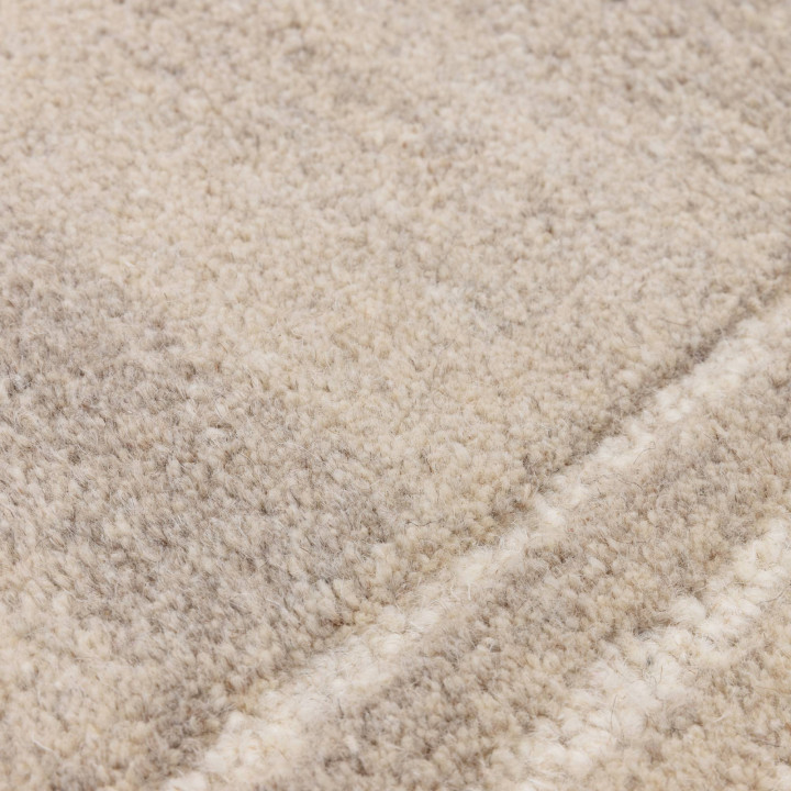 Rug Orlo geometric beige white 160x230 cm