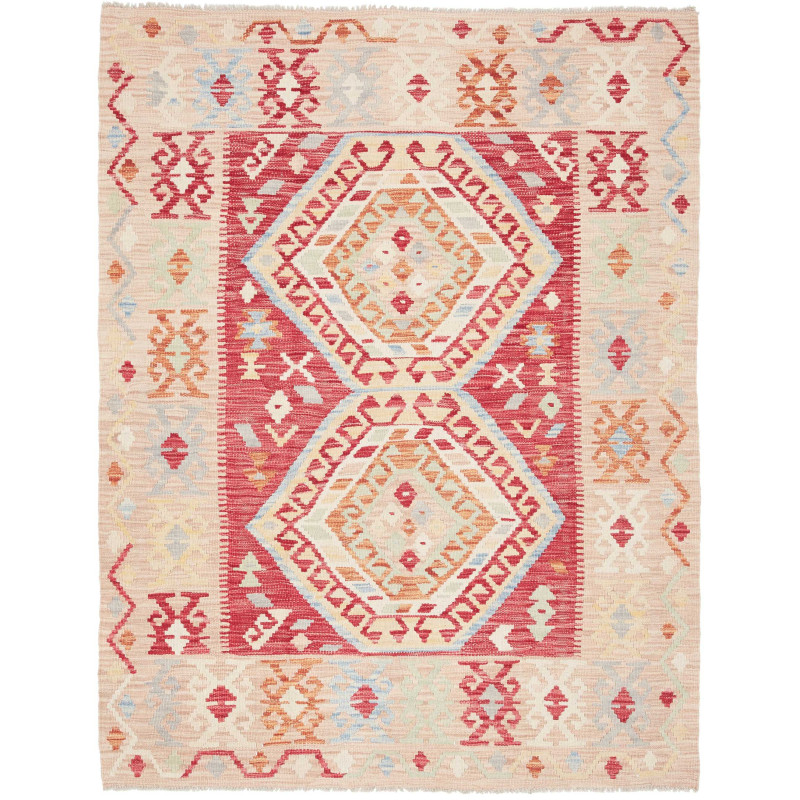 Kilim 126x167 Cm Kilim Afghanistan Hand-carded Wool Cotton
