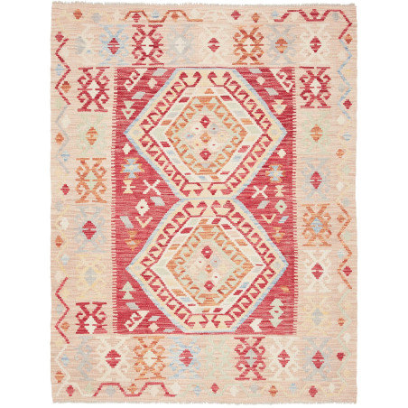Kilim 126x167 Cm Kilim Afghanistan Hand-carded Wool Cotton