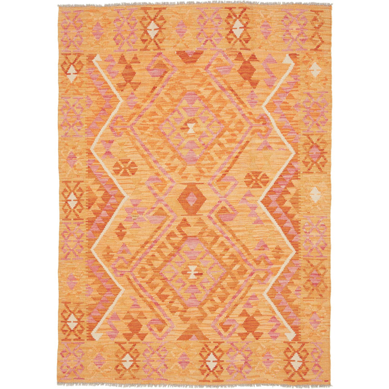 Kilim 129x181 Cm Kilim, Afghanistan, Hand-carded Wool (warp: