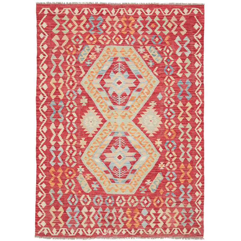 Kilim 129x179 Cm Kilim Afghanistan Hand-carded Wool Cotton