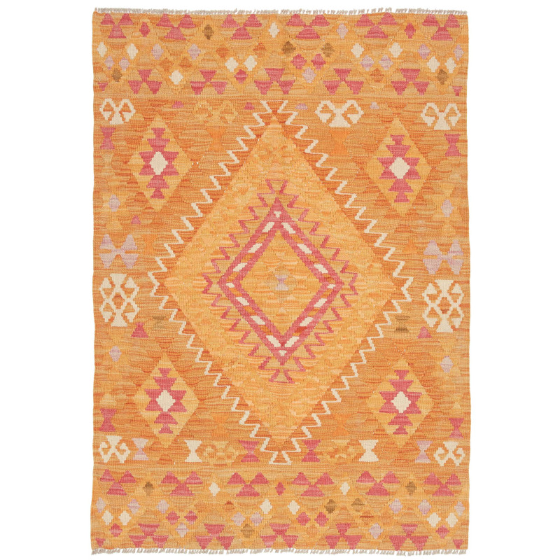 Kilim 100x146 Cm Kilim, Afghanistan, Hand-carded Wool (warp: