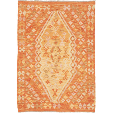 Kilim 104x148 Cm Kilim, Afghanistan, Hand-carded Wool (warp: