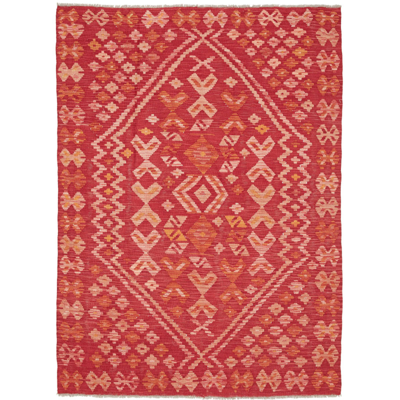 Kilim 130x179 Cm Kilim, Afghanistan, Hand-carded Wool (warp:
