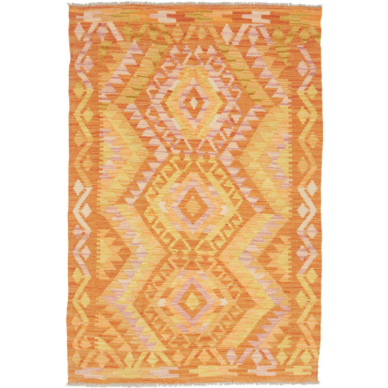 Kilim 99x147 Cm Kilim Afghanistan Hand-carded Wool Cotton
