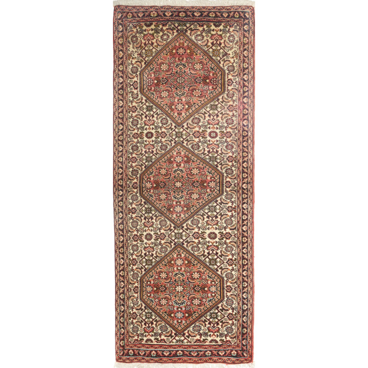 Tappeto Originale Bidjar Persia 63x158 Rosso An