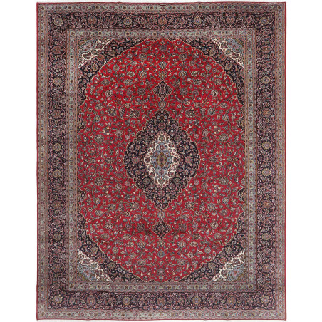 Kashan 392x500 Cm Kashan, Persia, Hand-carded Wool (warp: