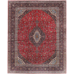 Kashan 400x495 Cm Kashan, Persia, Hand-carded Wool,