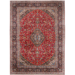 Kashan 355x487 Cm Kashan, Persia, Hand-carded Wool (warp: