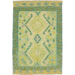 Kilim 102x149 Cm Afghan Kilim Hand-carded Wool Cotton Warp
