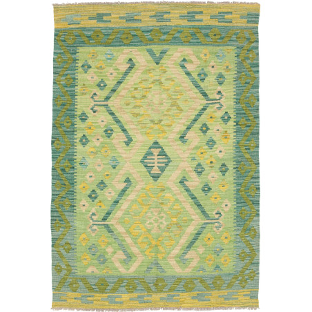 Kilim 102x149 Cm Afghan Kilim Hand-carded Wool Cotton Warp